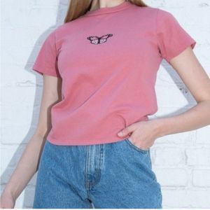 Brandy Melville Helen Butterfly Top